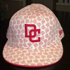 New Era Washington Nationals Fitted Hat Size 7 3/8